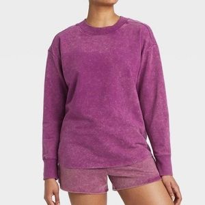 Women’s Terry Crewneck Pullover Sweatshirt